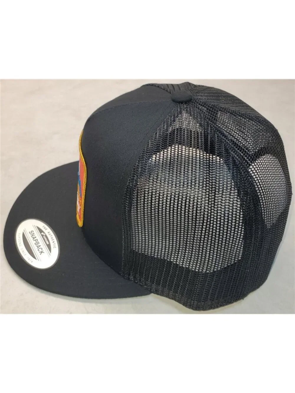 Retro Naturally Lucky Trucker Hat Vintage Blue Rabbit Patch Yupoong Snapback 80s